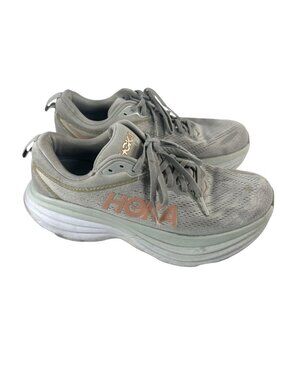 Hoka One One Bondi 8 1127952-HMLR Women's US 8.5B Running Shoes Gray Sneakers